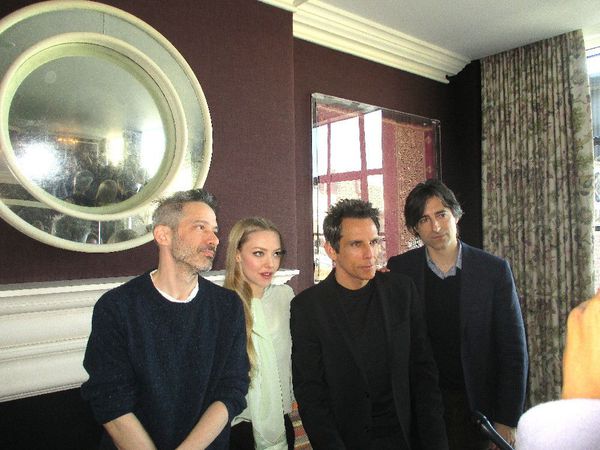 Beastie Boy Adam Horovitz, Amanda Seyfried and Ben Stiller with While We're Young director Noah Baumbach, also starring Naomi Watts and Adam Driver with Charles Grodin, Maria Dizzia and Dree Hemingway